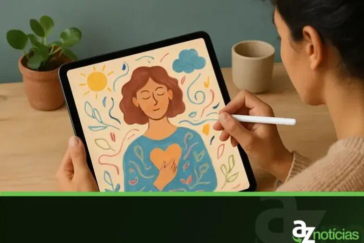 Arteterapia Digital: Expressando Emoções e Aliviando o Estresse Online