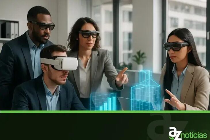 Realidade Estendida no Trabalho: Como AR e VR Estão Transformando a Colaboração