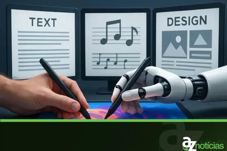 IA Generativa Criativa: Como a Inteligência Artificial Está Compondo, Escrevendo e Projetando