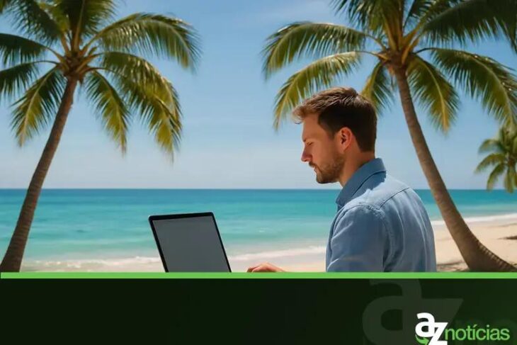 Laptop na Praia: O Guia Completo para Combinar Viagens e Trabalho Remoto Eficaz